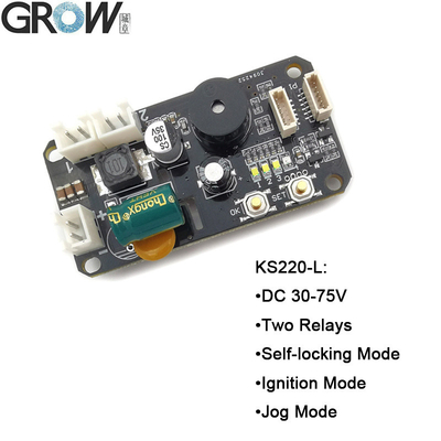 GROW KS220-L+R503 DC30-75V Fingerprint Control Board 2 Relays Admin/User Funtion Self-locking/Jog/Ignition Mode