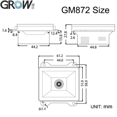 GROW GM872 DC5V 1D/2D QR Barcode Scanner Module USB/UART Interface Bar Code Reader Support Android Windows Arduino For Bus