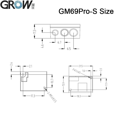 GROW GM69Pro-S 1280*800CMOS OCR/1D/2D Barcode Scanner Module USB UART Interface QR Code Bar Code Reader Support OCR Passport