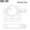 GROW GM861S/GM861S-LED/GM910S Black Plastic Bracket Easy Installation For GM861S/GM861S-LED/GM910S Barcode Scanner