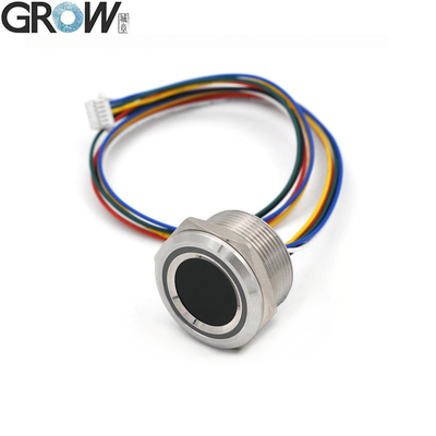 GROW R503-M22 DC3.3V 200 Kapasite Yuvarlak RGB Halka Göstericisi LED Kontrol Kapasitif Parmak izi Modülü Sensörü Tarayıcı