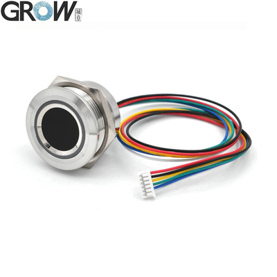 Büyü R503-5V DC5V Yuvarlak RGB LED UART Arayüzü MX1.25-6pin Su geçirmez Kapasitif Parmak izi Modülü Sensörü