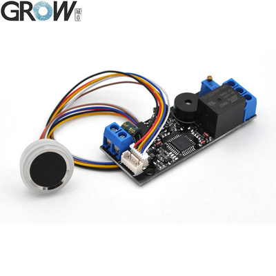 GROW K202+R502-F Yönetici/Kullanıcı DC12V K202 Parmak İzi Kapı Erişim Kontrol Kartı+R502-F Su Geçirmez Küçük Halka LED Parmak İzi Modülü