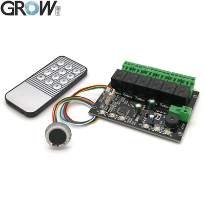 GROW K219-A+R502-A DC12V 6 Relay Kızılötesi Uzaktan Kumanda Paneli Programlanabilir Zaman Relay Parmak izi