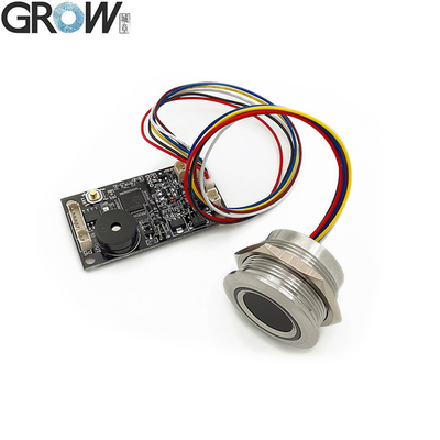 GROW KS200+R503 4*AA Pil veya DC3.7V-6.5V Ring Indicator Light Kapı Erişim Kontrolü Kapasitif Parmak izi Erişim Kontrol Paneli